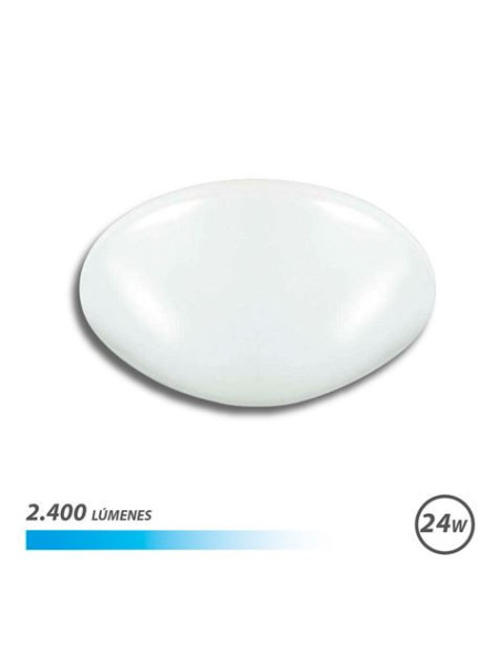 APLIQUE LED TECHO OVALADO 24W LUZ FRIA ELBAT