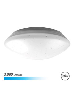 APLIQUE LED TECHO REDONDO 30W 3000LM LUZ FRIA SERIE SATURNO ELBAT