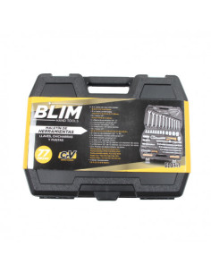MALETIN HERRAMIENTAS C.V. 77 PCS 1/2 Y 1/4\" BLIM 2