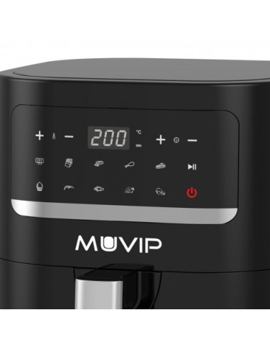 FREIDORA AIRE CALIENTE 4.5 LITROS 1600W PANTALLA TACTIL MUVIP