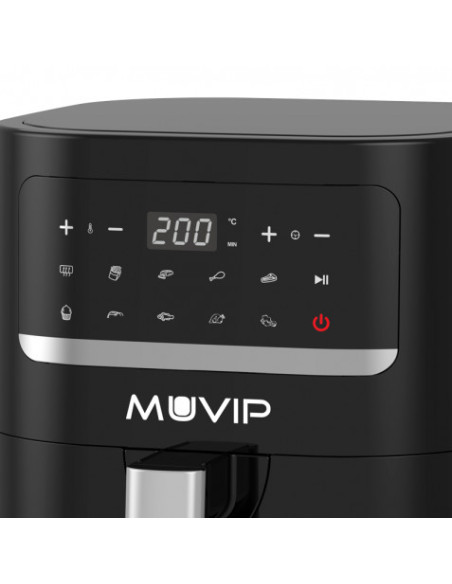 FREIDORA AIRE CALIENTE 4.5 LITROS 1600W PANTALLA TACTIL MUVIP