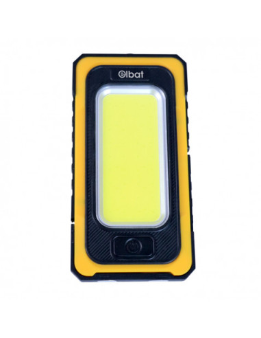 LINTERNA LED SOLAR RECARGABLE | GANCHO E IMÁN | COB 10W 800LM ELBAT