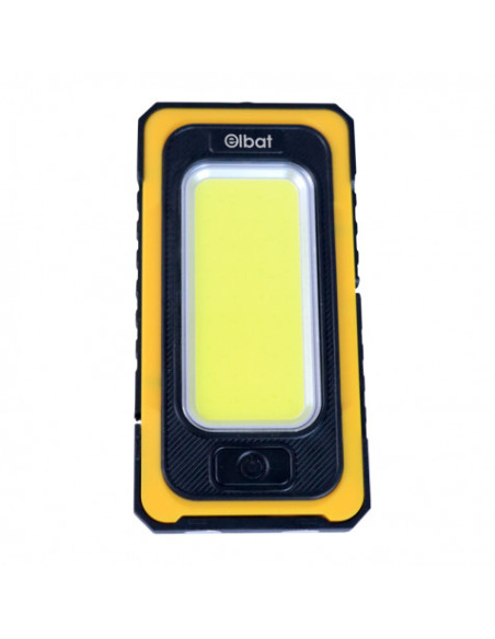 LINTERNA LED SOLAR RECARGABLE | GANCHO E IMÁN | COB 10W 800LM ELBAT