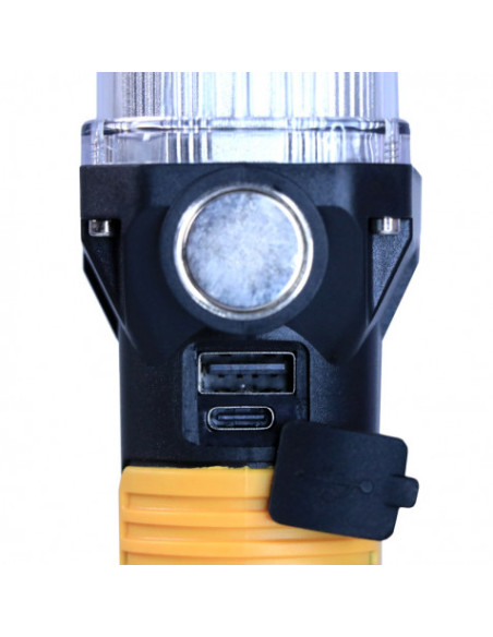 LINTERNA LED RECARGABLE | GANCHO E IMÁN | COB + LED 10W 800LM ELBAT