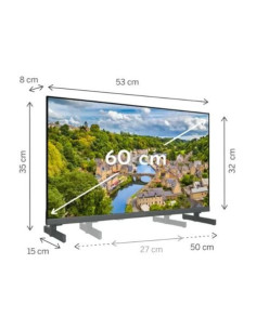 TELEVISOR BLANCO QLED HD 24 | WIFI | BLUETOOTH | SMART TV | 12V THOMSON 2
