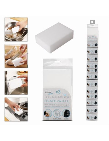 PACK 3 ESPONJAS LIMPIEZA MAGICA URBAN LIVING