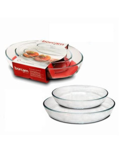 PACK 2 BANDEJAS HORNO OVALADAS CRISTAL BORCAM PASABAHCE