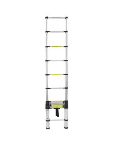 ESCALERA EXTENSIBLE ALUMINIO 12 PELDAÑOS 3.8 METROS MADER