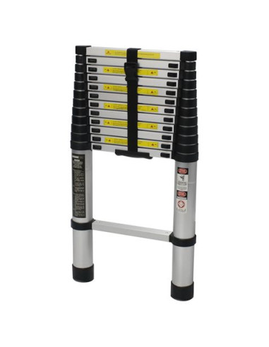 ESCALERA EXTENSIBLE ALUMINIO 12 PELDAÑOS 3.8 METROS MADER