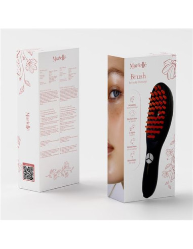 CEPILLO PARA MASAJE DE CABEZA CON FUNCION VAPOR Y LUZ NEGRO MARIELLE