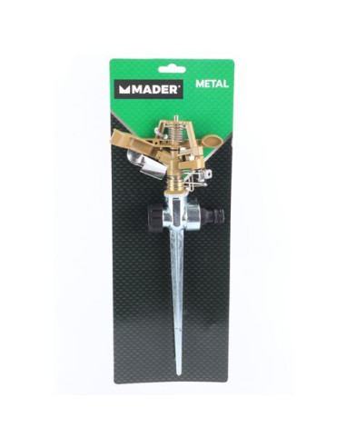 ASPERSOR DE RIEGO METÁLICO 360º 3/4\" MADER