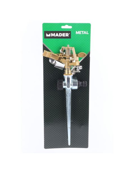 ASPERSOR DE RIEGO METÁLICO 360º 3/4\" MADER