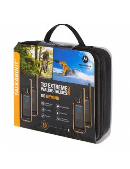 PACK 4 WALKIE-TALKIE MOTOROLA T82 EXTREME
