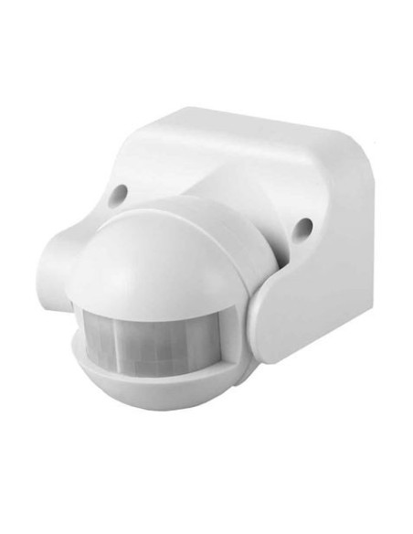 DETECTOR DE MOVIMIENTO CON REGULADOR NOCHE/DIA 180º IP44 BLANCO EDM