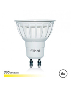 BOMBILLA LED GU10 | 6W | 560LM | LUZ CALIDA | ELBAT