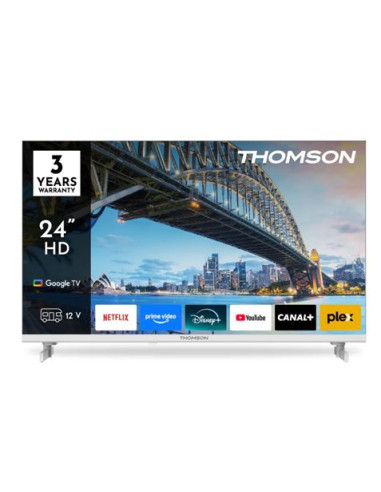 TELEVISOR BLANCO LED HD 24\" | WIFI | BLUETOOTH | SMART TV | 12V THOMSON