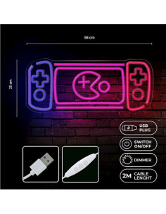 LAMPARA DECORATIVA NEON LED GAME CONSOLE FOREVER 2
