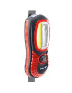 LINTERNA LED RECARGABLE 220LM + 15LM CON IMAN Y GANCHO MADER 2
