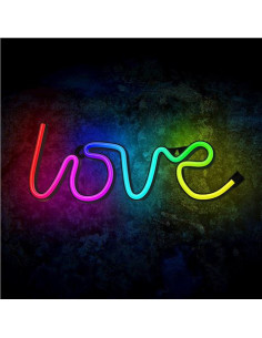 LAMPARA DECORATIVA NEON LED LOVE FOREVER 2