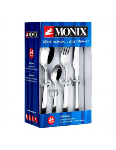 PACK 24 CUBIERTOS ACERO INOXIDABLE EUROPA MONIX