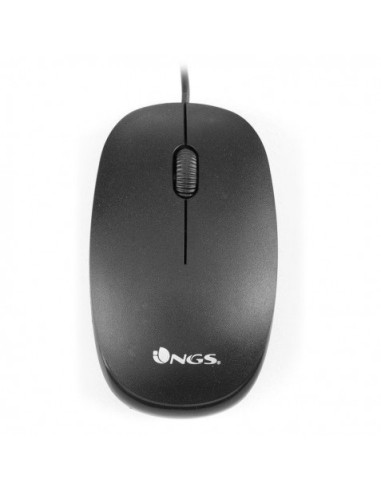 RATON CON CABLE FLAME OPTICO USB NEGRO NGS