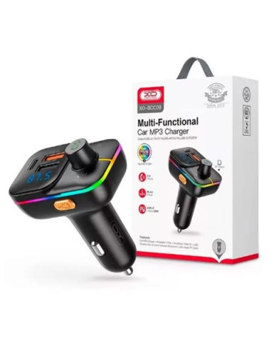 TRANSMISOR FM BCC09 BLUETOOTH + USB + TIPO C 25W XO