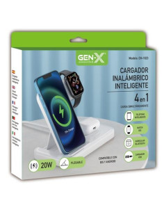 SOPORTE CARGADOR INALAMBRICO 4 EN 1 20W GENX 2