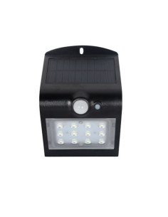 APLIQUE LED SOLAR 1.5W 220LM DOBLE ILUMINACIÓN NEGRO ELBAT 2