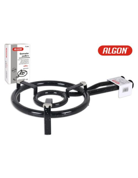 QUEMADOR DE ACERO 35CM PARA PAELLERO GAS ALGON