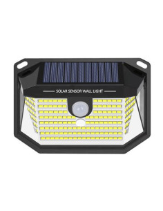 APLIQUE LED SOLAR 150LM ILUMINACIÓN 3 CARAS NEGRO ELBAT 2