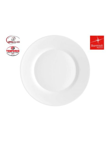 SET 6 PLATOS LLANO 25CM TOLEDO BORMIOLI