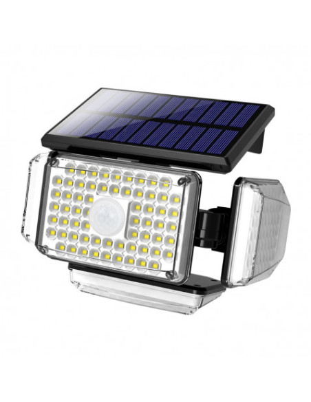 FOCO SOLAR CUÁDRUPLE CON SENSOR 430LM ELBAT