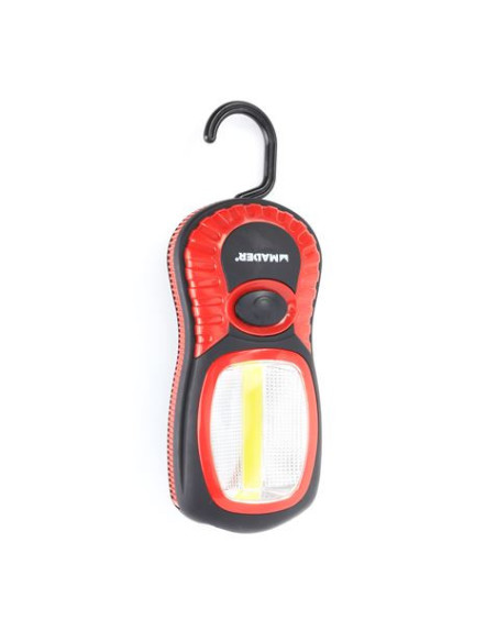 LINTERNA LED RECARGABLE 220LM + 15LM CON IMAN Y GANCHO MADER