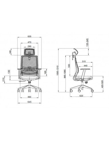 SILLA OFICINA GAMA SENIOR SE1000 CROMAD