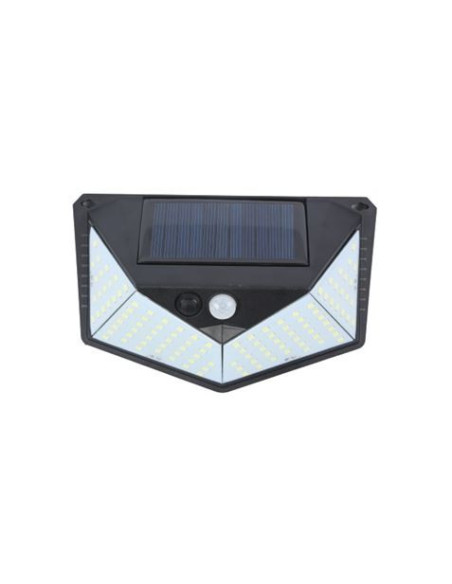 APLIQUE LED SOLAR 250LM ILUMINACIÓN 3 CARAS NEGRO ELBAT