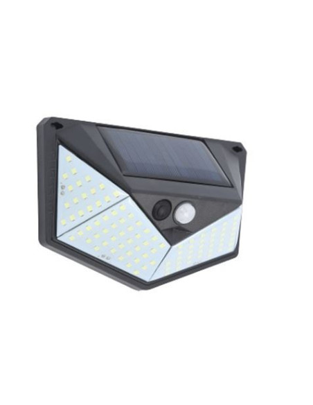 APLIQUE LED SOLAR 250LM ILUMINACIÓN 3 CARAS NEGRO ELBAT