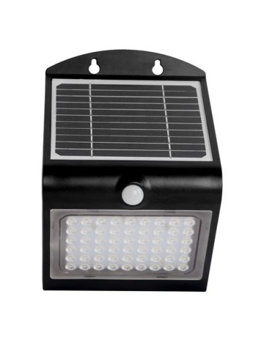 APLIQUE LED SOLAR 4W 500LM DOBLE ILUMINACIÓN NEGRO ELBAT