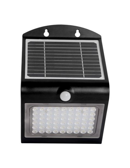 APLIQUE LED SOLAR 4W 500LM DOBLE ILUMINACIÓN NEGRO ELBAT