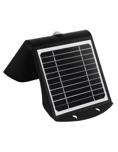 APLIQUE LED SOLAR 4W 500LM DOBLE ILUMINACIÓN NEGRO ELBAT