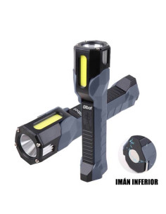 LINTERNA LED SOLAR RECARGABLE | GANCHO E IMÁN | COB 10W 800LM ELBAT 2