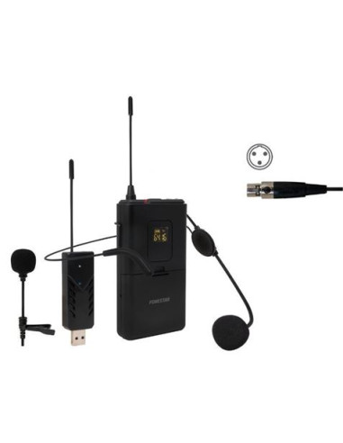 MICROFONO DE CABEZA Y SOLAPA UHF FONESTAR