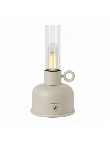 LAMPARA DE ACEITE LED VINTAGE BEIGE FOREVER