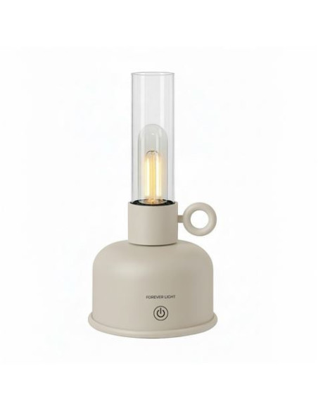 LAMPARA DE ACEITE LED VINTAGE BEIGE FOREVER