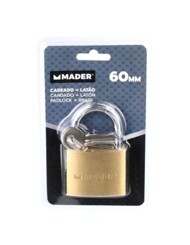 CANDADO LATON, 60MM MADER
