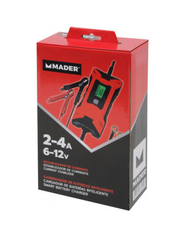 CARGADOR BATERIAS INTELIGENTE 2-4A., 6-12V MADER