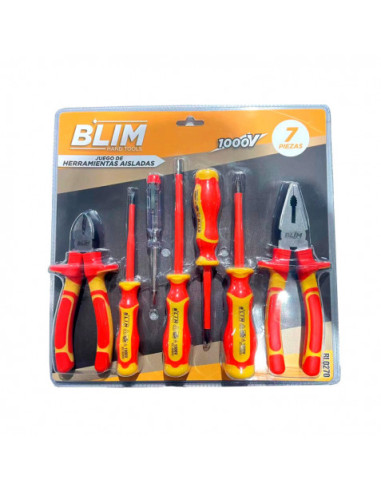 JUEGO 7 PCS HERRAMIENTAS AISLADAS 1000V. BLIM