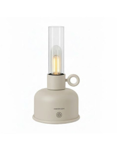 LAMPARA DE ACEITE LED VINTAGE BEIGE FOREVER