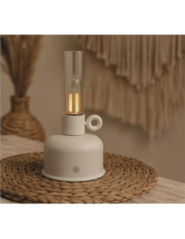 LAMPARA DE ACEITE LED VINTAGE BEIGE FOREVER