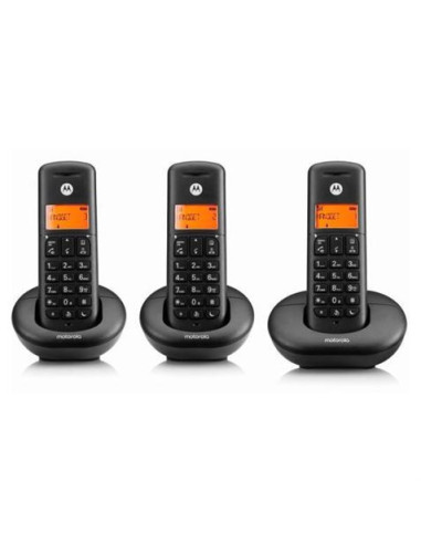 TELEFONO DECT MOTOROLA TRIO NEGRO