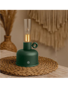 LAMPARA DE ACEITE LED VINTAGE VERDE FOREVER 2